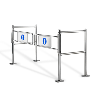 Induction supermarket swing tube gate / supermarket entrance and exit gate