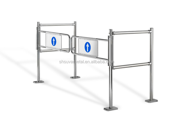 Induction supermarket swing tube gate / supermarket entrance and exit gate