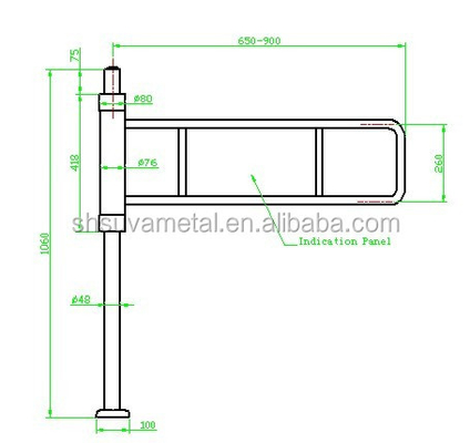 Induction supermarket swing tube gate / supermarket entrance and exit gate