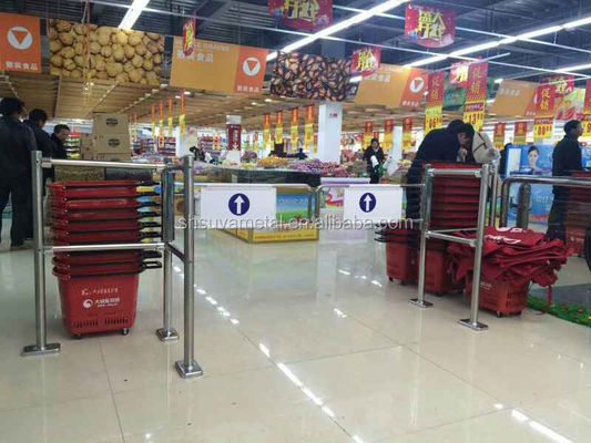 Induction supermarket swing tube gate / supermarket entrance and exit gate