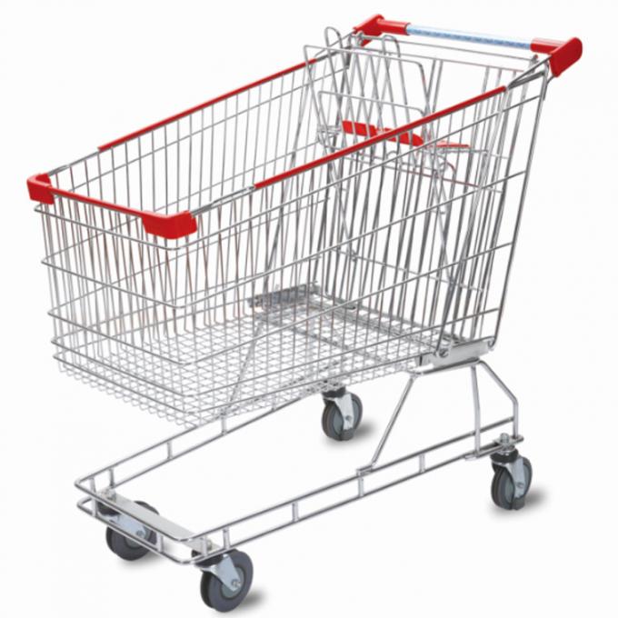Tipo australiano carrello di acquisto dell'attrezzatura del supermercato di grande capacità